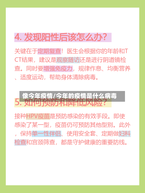 像今年疫情/今年的疫情是什么病毒