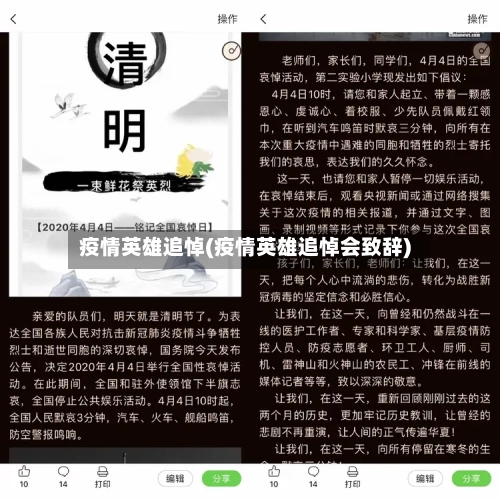 疫情英雄追悼(疫情英雄追悼会致辞)