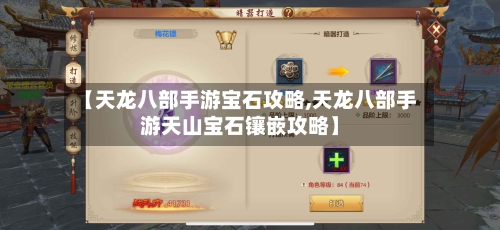 【天龙八部手游宝石攻略,天龙八部手游天山宝石镶嵌攻略】-第2张图片