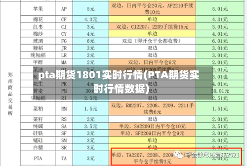 pta期货1801实时行情(PTA期货实时行情数据)-第2张图片