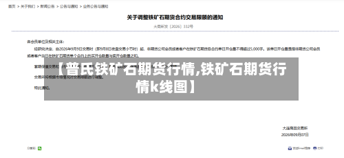 【普氏铁矿石期货行情,铁矿石期货行情k线图】