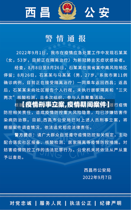 【疫情刑事立案,疫情期间案件】