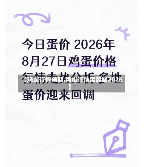 【鸡蛋行情预期,鸡蛋行情走势图2026】-第2张图片