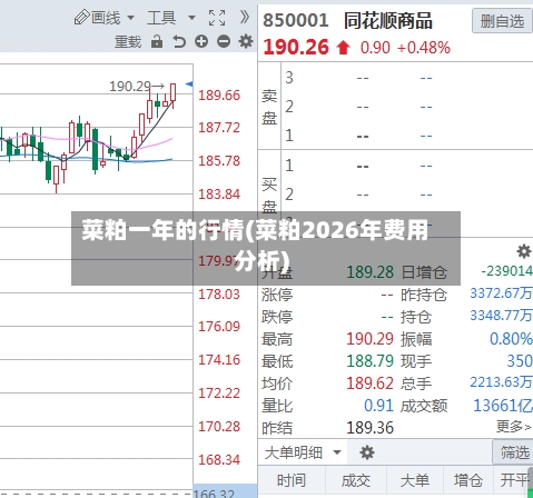 菜粕一年的行情(菜粕2026年费用分析)