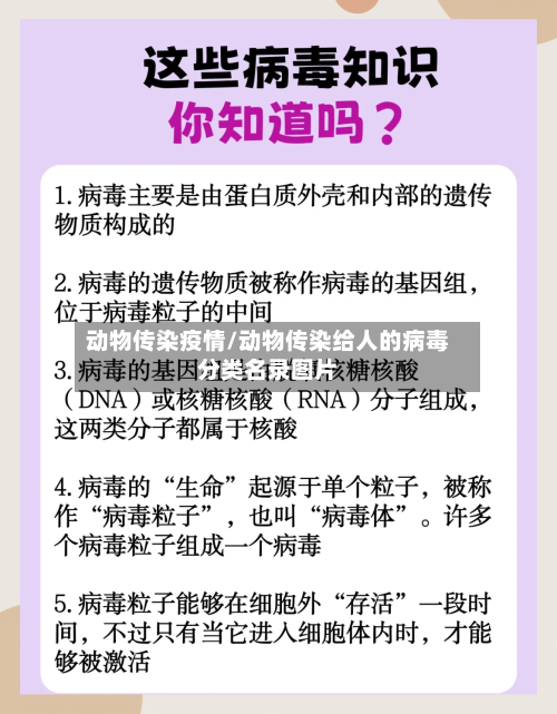 动物传染疫情/动物传染给人的病毒分类名录图片-第2张图片