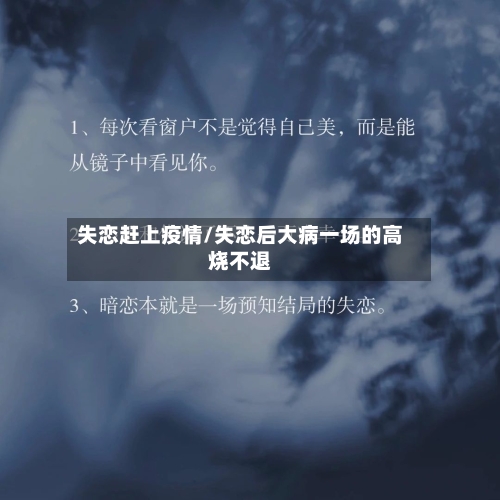 失恋赶上疫情/失恋后大病一场的高烧不退