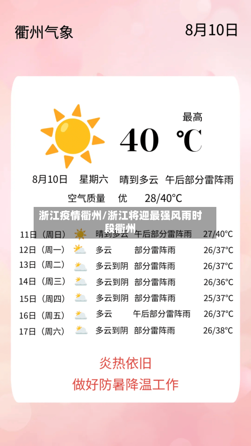浙江疫情衢州/浙江将迎最强风雨时段衢州-第2张图片