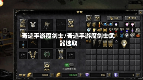 奇迹手游魔剑士/奇迹手游魔剑士武器选取