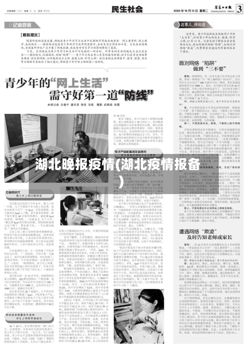 湖北晚报疫情(湖北疫情报备)