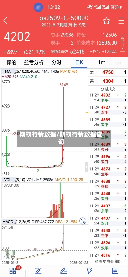 期权行情数据/期权行情数据查询