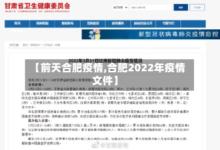 【前天合肥疫情,合肥2022年疫情文件】-第2张图片