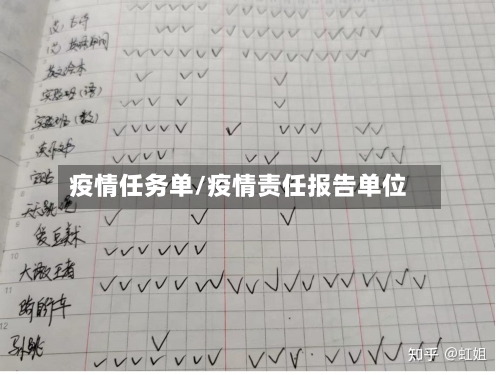 疫情任务单/疫情责任报告单位-第2张图片