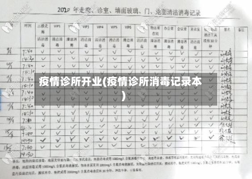 疫情诊所开业(疫情诊所消毒记录本)-第3张图片