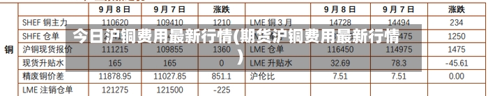 今日沪铜费用最新行情(期货沪铜费用最新行情)-第3张图片