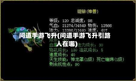 问道手游飞升(问道手游飞升引路人在哪)