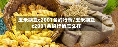 玉米期货c2001合约行情/玉米期货c2001合约行情怎么样