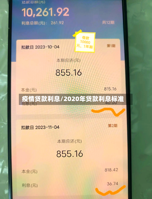 疫情贷款利息/2020年贷款利息标准-第2张图片