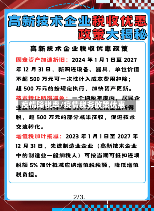 疫情降税率/疫情税务政策优惠-第2张图片