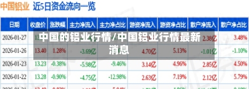 中国的铝业行情/中国铝业行情最新消息