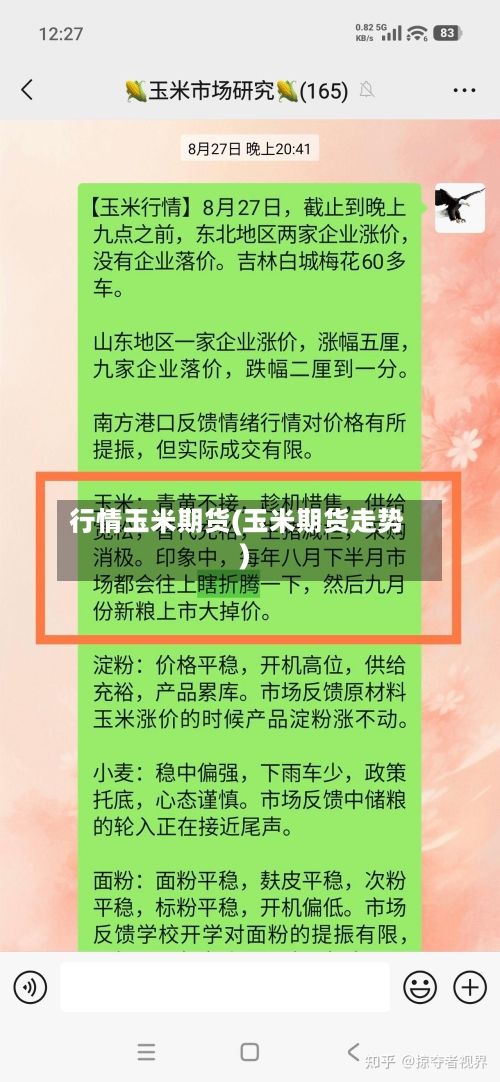 行情玉米期货(玉米期货走势)