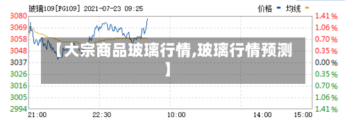 【大宗商品玻璃行情,玻璃行情预测】-第2张图片