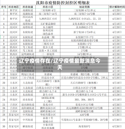 辽宁疫情存在/辽宁疫情最新消息今天-第2张图片