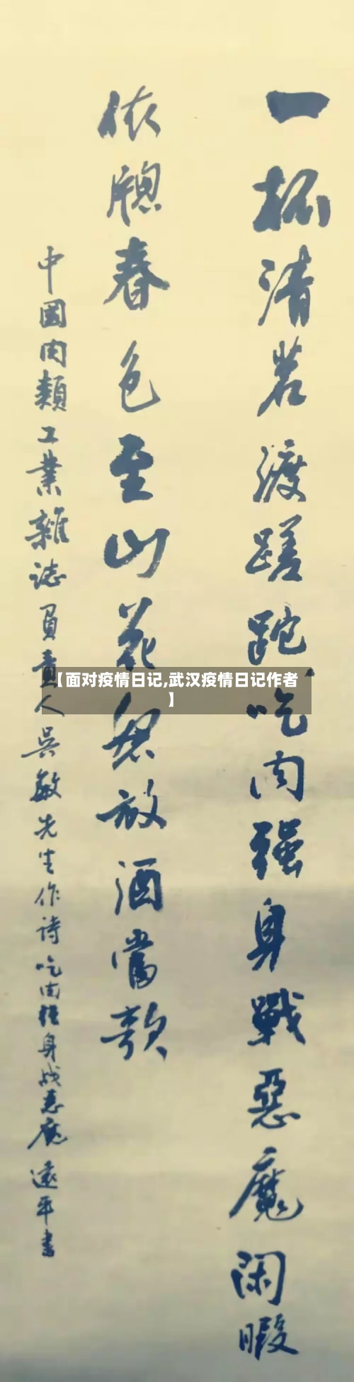 【面对疫情日记,武汉疫情日记作者】-第2张图片