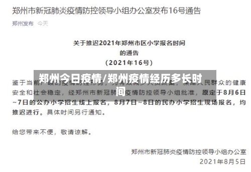 郑州今日疫情/郑州疫情经历多长时间-第3张图片