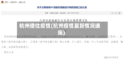杭州借住疫情(杭州疫情最新情况通报)-第2张图片