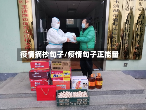 疫情摘抄句子/疫情句子正能量