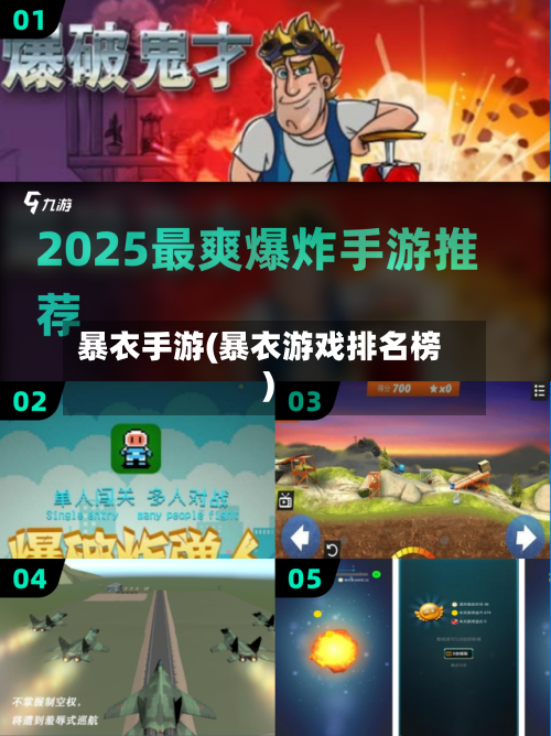 暴衣手游(暴衣游戏排名榜)