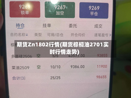 期货Zn1802行情(期货棕榈油2701实时行情走势)