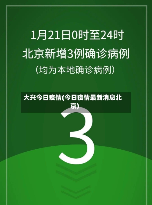 大兴今日疫情(今日疫情最新消息北京)