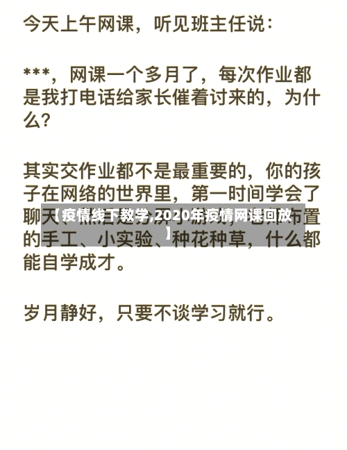 【疫情线下教学,2020年疫情网课回放】-第2张图片