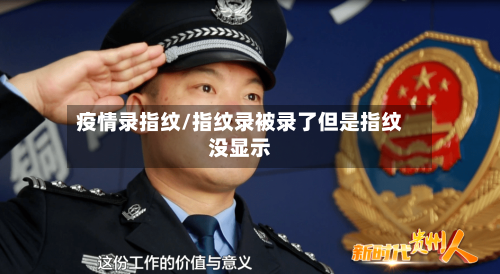 疫情录指纹/指纹录被录了但是指纹没显示-第3张图片