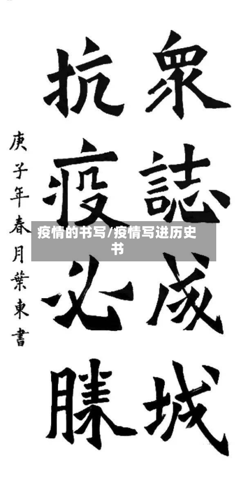 疫情的书写/疫情写进历史书