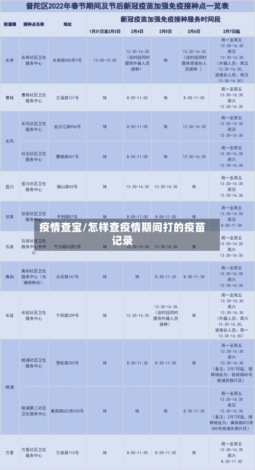 疫情查宝/怎样查疫情期间打的疫苗记录