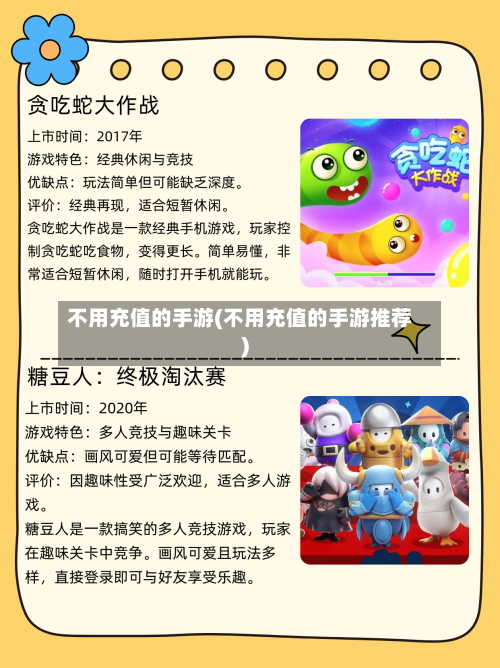 不用充值的手游(不用充值的手游推荐)