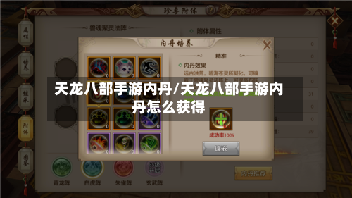 天龙八部手游内丹/天龙八部手游内丹怎么获得