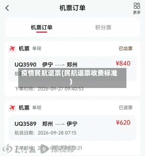 疫情民航退票(民航退票收费标准)