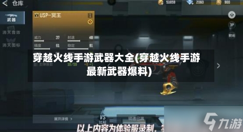 穿越火线手游武器大全(穿越火线手游最新武器爆料)-第3张图片