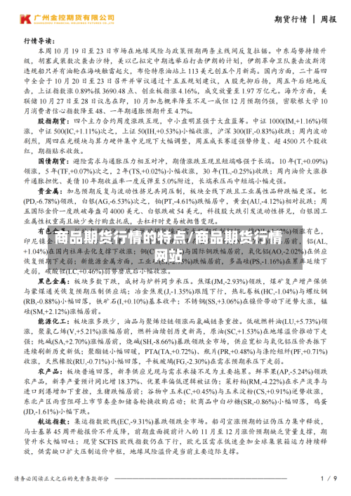 商品期货行情的特点/商品期货行情网站
