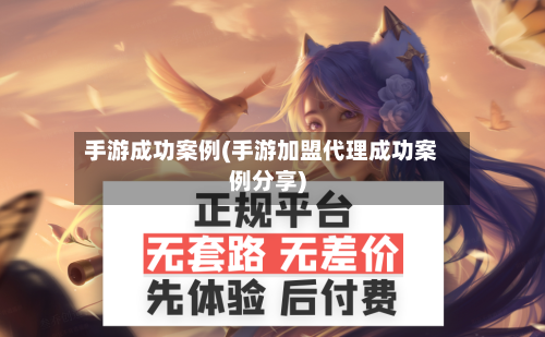 手游成功案例(手游加盟代理成功案例分享)-第2张图片