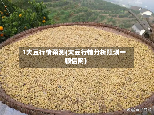 1大豆行情预测(大豆行情分析预测一粮信网)-第2张图片